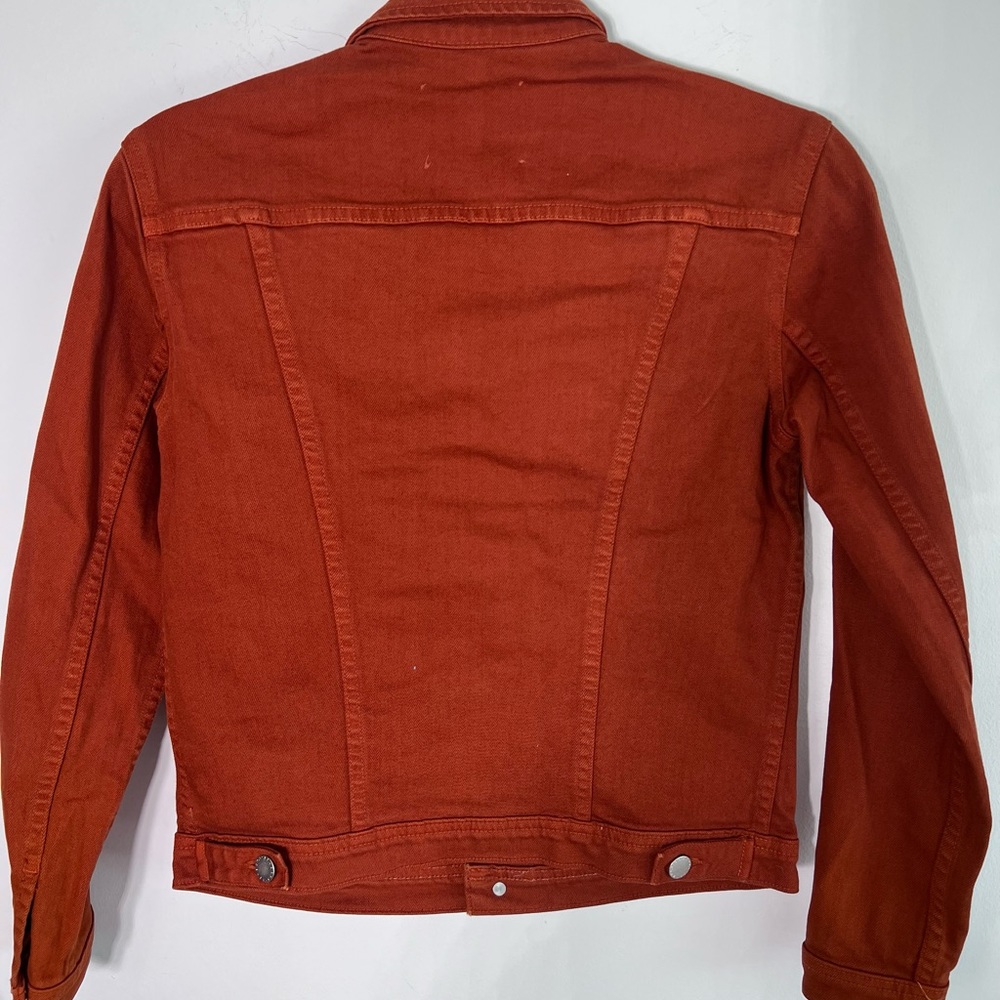 L'AGENCE Red Jean Jacket - Picture 4 of 6